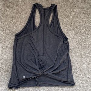 Lululemon razor tank with twist tie back!